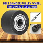 Air Belt Sander Pulley Wheel Replacement For 20mm 520mm Belt Sander Sanding Belt