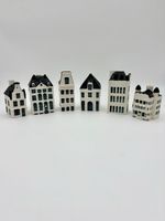 Vintage KLM Bols Delft Blue Miniature Houses Holland Numbers 16 48 61 64 75 97