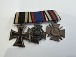 WW1 WW2 Era German Medal Bar 3 Awards Iron Cross EK2 Hindenburg Maker