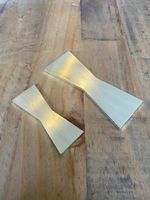Solid Brass Bow Tie,Large, Butterfly Inlay, wood working, table, joinery, Custom