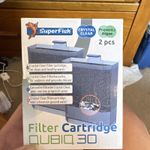 SuperFish Crystal Clear Filter Cartridge QUBIQ 30 2 pcs for 30L All Water