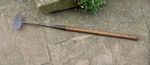 Vintage Dutch Hoe. Medium / Long wooden Handle Garden Tool