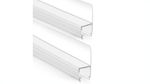 Frameless Shower Door Seal Strip 1/2" (12mm) Glass H-Jamb 2PCS 78"