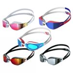 SPEEDO ADULT FASTSKIN HYPER ELITE MIRROR SWIMMING GOGGLES COMPETITION RACING
