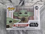 Funko Pop #378 Baby Yoda the Child with Cup Star Wars Grogu Collectible Figure