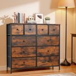 Hallway 10 Drawer Chest of Drawers Bedroom Furniture Storage Cabinet Wood