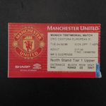 TICKET STUB-MUNICH TESTIMONIAL- MANCHESTER UNITED V ERIC CANTONA XI- 1997/98