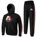 MMT Sauna Sweat Suit Weight Loss Exercise Gym Home Fitness Workout With Hood