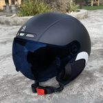 PEMILA Cycling Helmet with Goggles Visor Ear Protection Adult MTB Road E-Bike UK