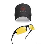 Cap & Polarized Shooting Glasses. Yellow