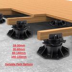 50X Adjustable Decking Pedestal Riser Bearing Support 30mm-140mm UK STOCK
