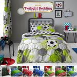 Football Duvet Cover or Fitted Sheet Children Bedding Set Single Double Bed Size