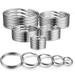Small - Large Silver Metal Split Rings Keyring Jump Hoop Loop Key Keys Ring.