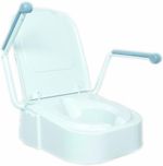 NRS Healthcare Raised Toilet Seat with Arm Rests