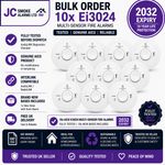 10x Ei3024 Multisensor Smoke & Heat Alarm Expiring 2032