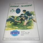 Ireland Rugby Union Programmes