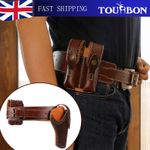 TOURBON Leather 1911 Pistol Revolver Belt Holster Double Mag Pouch Special Offer
