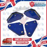HEAVY DUTY SET OF FOUR 10LB RIGHT ANGLE WELDING MAGNET PANEL SHEET METAL HOLDER