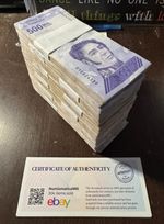 x1000 Venezuela 500 Mil Bolivar Soberano 2020 CIRCULATED Bundle Brick W/COA