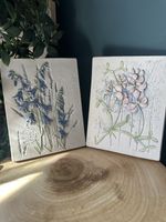 Pair of Vintage 1970s Swedish Ceramic Wall Plaques Jie Gantofta Aimo Nietosvuori