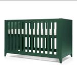 Mamas & Papas Melfi Forest Green Convertible Cotbed Toddler Bed, 3 Base Heights 