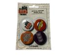 THE BIG BANG THEORY BADGE PACK , 4 BADGES