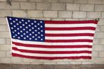 Vintage Valley Forge USA Flag - 9ft 6in x 4ft 6in - Sewn Cotton 50 Star