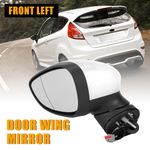 For Ford Fiesta MK7 2013-2017 Left N/S White Door Wing Mirror Electric Heated