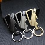 Steel Fire Starter Flint Match Lighter Keychain Camping Emergency Gear uk