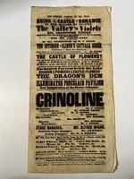 1850s Royal Olympic Theatre Double Playbill, Young and Handsome