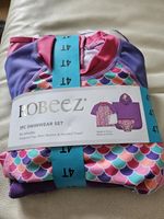 ROBEEZ Girls Mermaid Swimwear Set 4T Rash Guard & Bikini Bottom