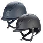 Shires Karben Amity SMRT Leather Horse Riding Hat - Black or Navy Blue