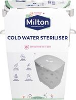 Milton Cold Water Steriliser, Kills 99% of Germs, Sterilises in 15 Minutes, Fits