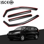 For HONDA In-Channel Wind Deflectors CR-V MK4 2012-2017 5 Door SUV 4pc Tinted UK