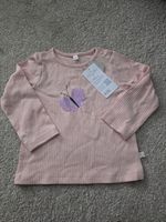 MORI Cotton Pink Long Sleeve Ribbed Butterfly T-Shirt 6-9 Months