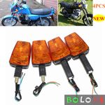 Motorcycle Front Rear Turn Signal Indicators Lamps Amber Light For MZ ETZ 251