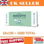 10x100 (1000 total ) Mascotte Fresh Cliq Click Filter EMPTY Tubes