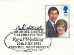 Princess Diana Wedding Arundel Castle Sussex 1981 Used 1982 ON PIECE (150475)