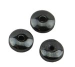 Pack of 75 Hematite Rhondelle Beads 6x2mm (37887-127)