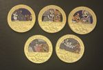 5 Commemorative Coins Tom and Jerry, Suitable for Enthusiasts and Decor