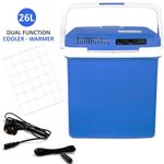 12V 26L AC/DC CAR PICNIC CAMPING PORTABLE TRAVEL WARMER & COOLER BOX MINI FRIDGE