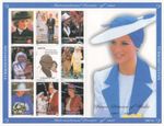 DIANA PRINCESS OF WALES MOTHER TERESA GANDHI POPE JOHN PAUL II MNH STAMP SHEET