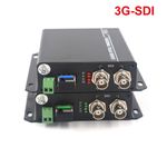 3G-SDI Video Audio RS485 over Fiber Optic Converter Transceiver -w/ 2x 3G SFP  