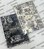 AUTHENTIC CHRISTIAN DIOR GIFT NAVY + GREY TOILE DE JOUY JOURNAL NOTEPAD