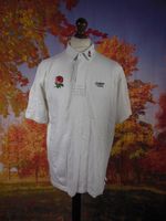 England Rugby Union 1970's Cotton Traders white cotton Shirt. UK men's size XL