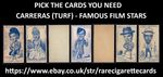 CARRERAS (TURF) - FAMOUS FILM STARS - PICK THE CARDS YOU NEED
