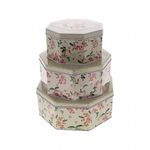 Wholesale Joblot 4xFloral Cake tins sets of 3-TO CLEAR-FREE POSTAGE