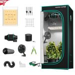 2026 Mars Hydro Grow Tent Kits 60x60CM+100W LED+Inline fan Kits+6” Clip fan+RJ12