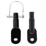 Cycling Adapter Coupler Black Metal Bike Trailer Attachment Heavy Duty Hook