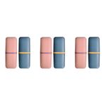 Durable PP Portable Toothbrush Holder Set Multipurpose Travel Storage Boxes